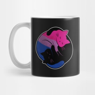 Bisexual Eternal Yin Yang Cat Mug